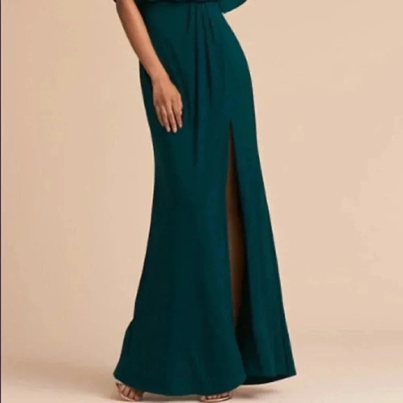 NWT BHLDN Anthropologie Lena Jersey Flutter Sleeve Maxi Dress MOB - Picture 5 of 12